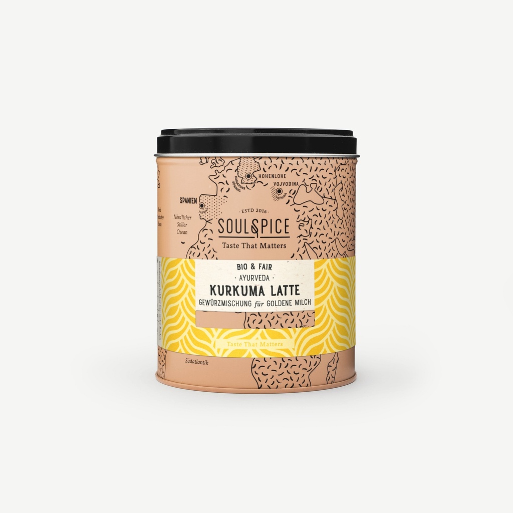 Kurkuma Latte Goldene Milch Bio Streudose 250 gr