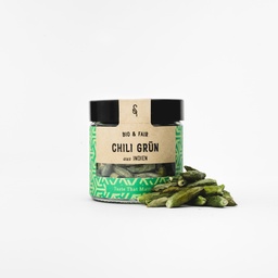 [4017623] Chili Birdseye grün ganz Bio 60 ml Glas